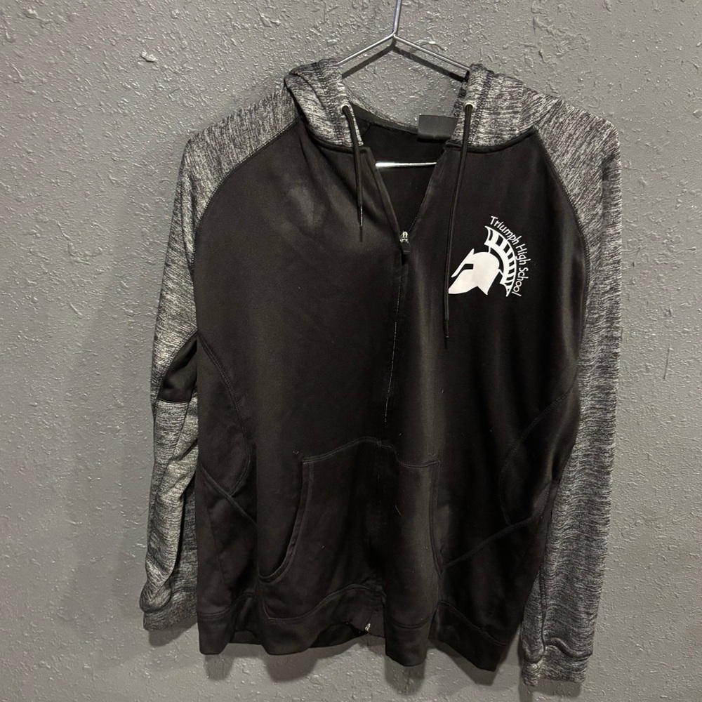 Black and Gray Spartan Hoodie